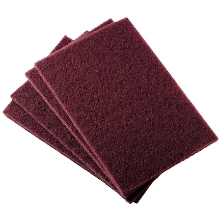 Auveco Hand Sanding Pad Maroon 6x9in Medium Abrasive 22380