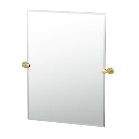 Gatco Latitude II 31.5" Frameless Rectangle Mirror Brushed Brass 4239S