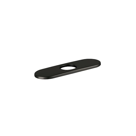 Hansgrohe E&S Accessories Base Plate for Contemporary Single-Hole Faucets, 6" in Matte Black 06490670