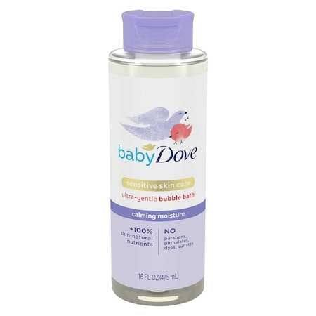 Baby Dove Sensitive Skin Care Calming Moisture Ultra-Gentle Bubble Bath, 16 Ounce, 4PK 69982151