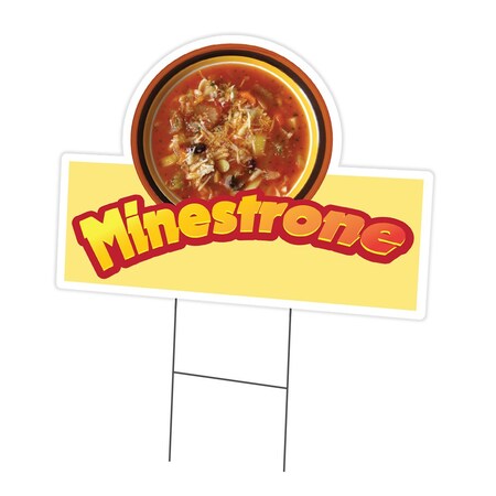 Signmission Minestrone Die Cut Yard Sign & Stake outdoor plastic coroplast window, C-DC-1216-DS-Minestrone19 C-DC-1216-DS-Minestrone19