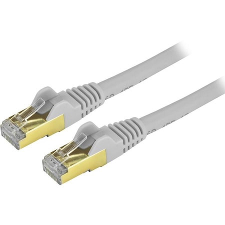 Startech.Com 14 ft CAT6a Ethernet Cable - STP Gray C6ASPAT14GR