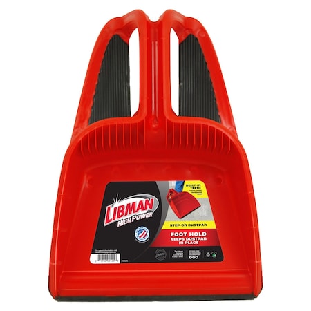 Libman Commercial Dust Pan, Step-on Foothold, 12in 2125