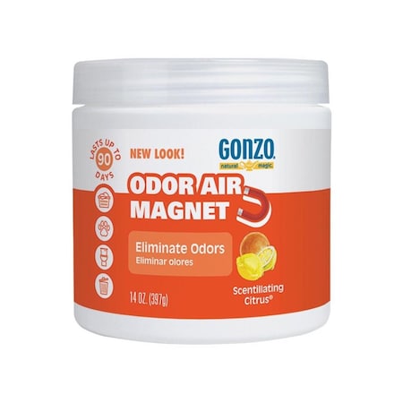 Gonzo Odor Absorber Natural Magic Citrus Scent 14 oz Gel 4119E
