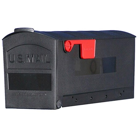 Bbq Innovations MB505B01 Small Polypropylene Rural Mailbox, Black BB138125