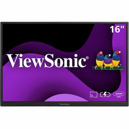 Viewsonic 16IN PORTABLE IPS MONITOR WITH BUILT IN BATTERY AND WIRELESS CASTING CAPABILITIE VG1656N