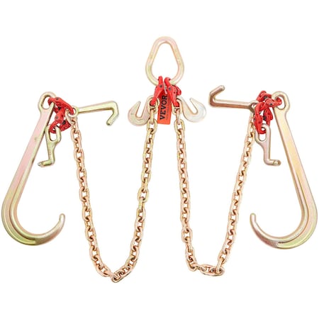 Vevor Binder Chain G80 Tie Down Tow Chain with Two Hooks 3/8" x 10.3' 7100 lbs ZGTLS1767875239545630000