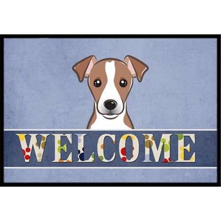 Carolines Treasures BB1446MAT Jack Russell Terrier Welcome Indoor & Outdoor Mat, 18 x 27 in. BB1446MAT