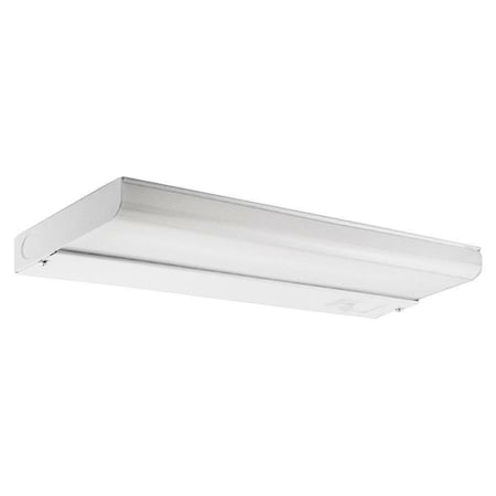 Ledu Low-Profile Under-Cabinet LED-Tube Light Fixture with (1) 9 W LED Tube, Steel Housing, White L9011