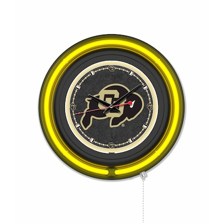 Holland Bar Stool University of Colorado 15 Double Neon Wall Clock Clk15BK