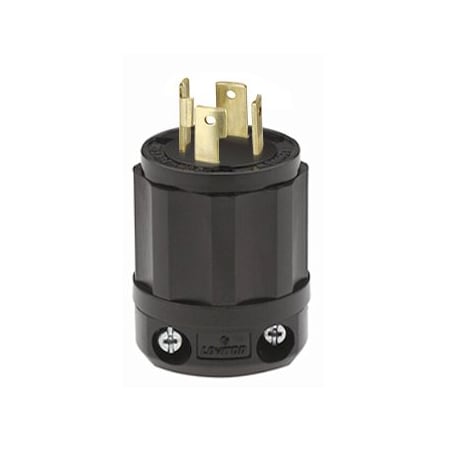 Leviton Industrial Grade Plug 30 Amp, 125/250 Volt 2711-B