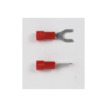 Peco Fasteners 22-18 Vinyl Fork Spade No 8 Stud 100Pk C20060