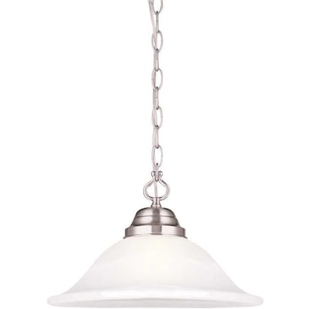 Design House Millbridge 1-Light Satin Nickel Swag Light Fixture 517565
