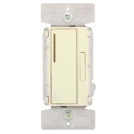 Eaton Wiring Devices Accessory Dimmer, 1 -Pole, 120 V, 60 Hz, Ivory/Light Almond/White ARD-C2-K-L