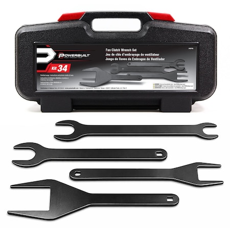 Powerbuilt 4Pc Fan Clutch Wrench Kit34 648746