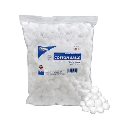 Ndc Cotton Balls, Latex Free, PK2000 DCCB296801