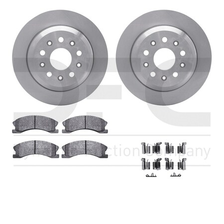 Dynamic Friction Co DFC Brake Rotor- Heavy Duty Brake Pad includes Hardware 6412-42095