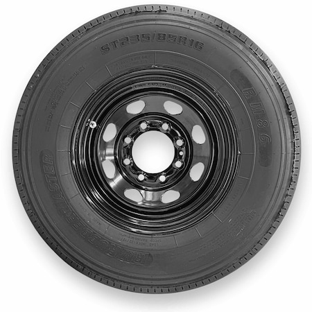 Rubbermaster - Steel Master ST235/85R16 14 Ply 8 On 6.5 Bolt, Black Wheel Assemblies 599370BLK