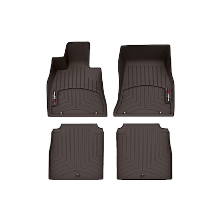 Weathertech Cocoa, Front and Rear Floorliners 471659-1-3