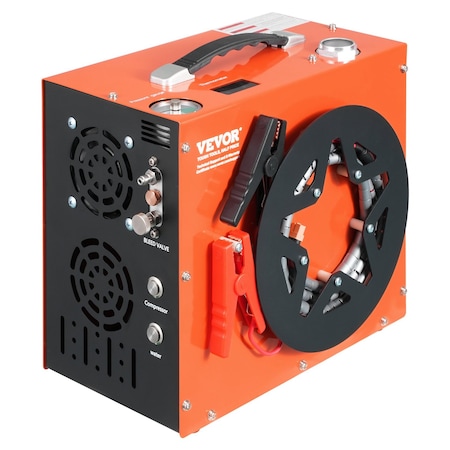 Vevor PCP Air Compressor 4500PSI/30Mpa Built-in Converter DC12V/AC120V Auto-Stop SS-PAC04A