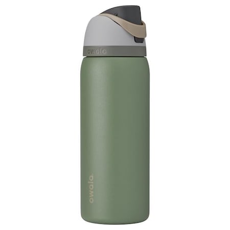 Owala FreeSip Water Bottle 40 oz Green House BPA Free with Spout Lid C07745