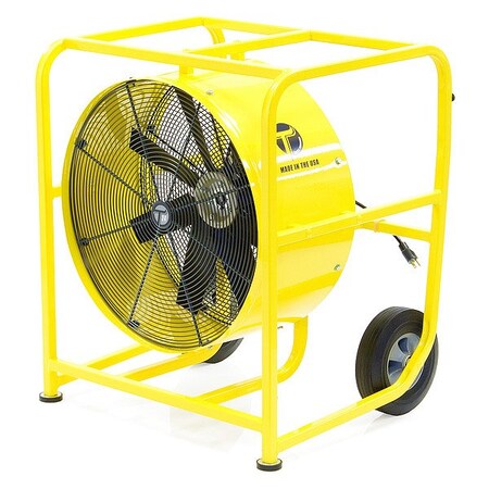 Tempest CirculatingFan, 24inDia, Yellow, Mobile 913-1165