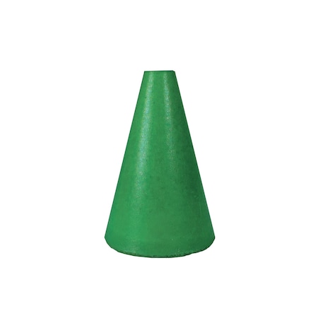 Dedeco RBR ABRASIVE CONE, TPR 1-1/2" X 1", 1/4" GRN MED S/C 1/UNIT 0083