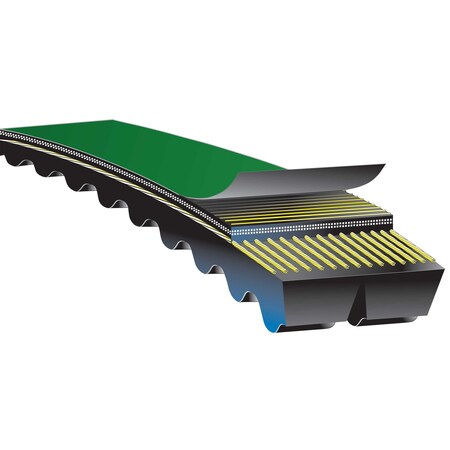 Gates Cogged V-Belt, Super HC XP PowerBand, 5VXP1120, 5VX, EPDM, 112 in, 3-3/8 in Top Width 5/5VXP1120