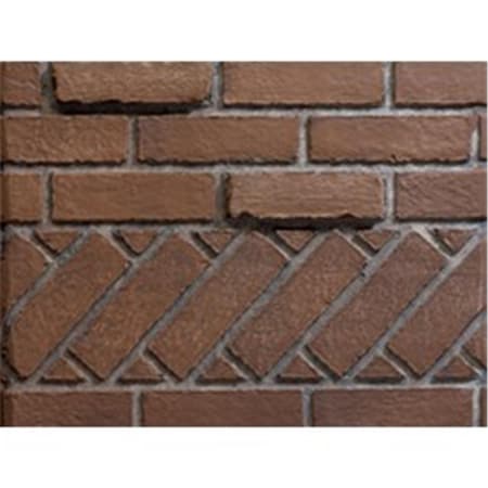 Empire 36 in. Ceramic Liner Banded Brick Firebox for Breckenridge Deluxe Fireboxes VBP36SE