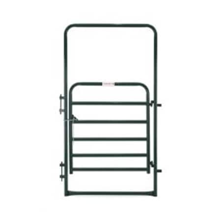 Tarter 2 in. x 4 ft. Extra Heavy-Duty Round Tube Walk-Thru Arch Gate, Green 2WG4