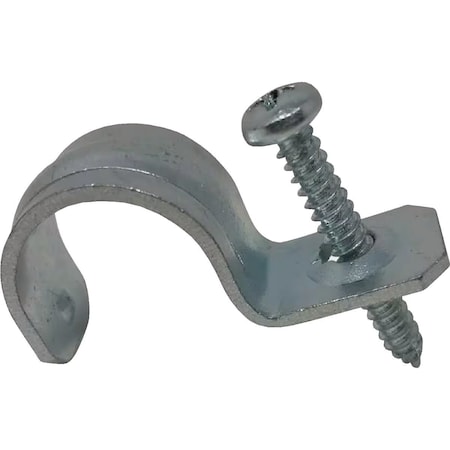 Halex 1/2'' Rigid Steel 1-Hole Cable Strap, 4PK 21705