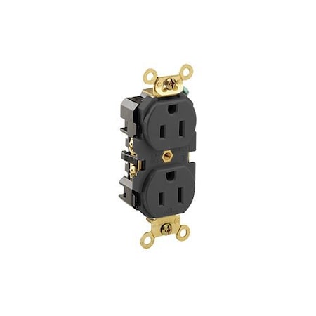 Leviton PlugsandReceptacles, 15A, 125VAC, Blk, Nylon 5262-E