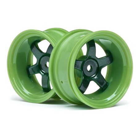 Hpi Racing 9 mm Offset Work Meister S1 Wheel, Green - 2 Piece HPI111100