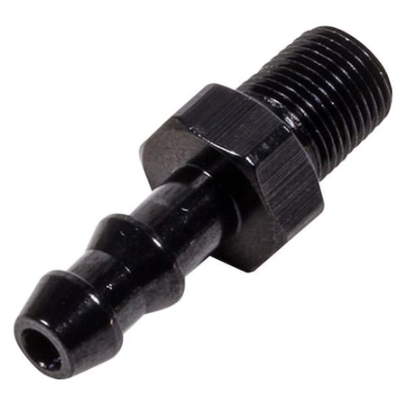 Fragola 484004-BL 0.25 Hose Barb x 0.125 MPT Adapter Fitting - Black FRG484004-BL
