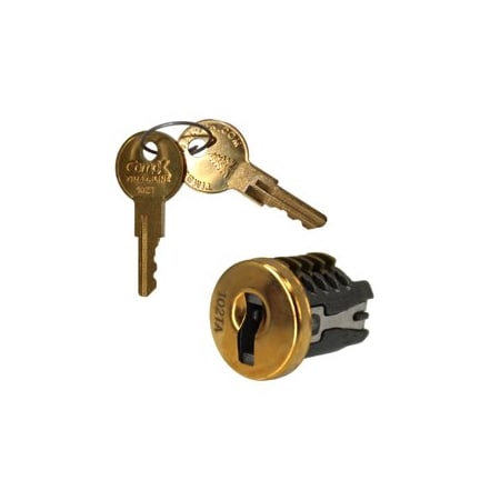 Compx Security Products Timberline Lock Plug Polished Brass C500LP-KA102T-3