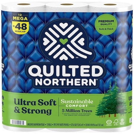 Quilted Northern 94443 Toilet Tissue, 3.8 x 4 in Sheet, 2-Ply, Paper 94568
