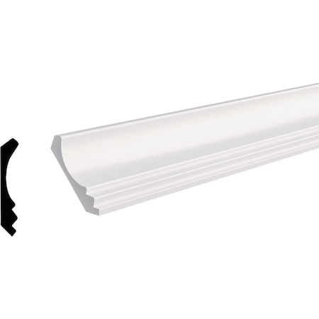 Craftmark Plymouth Shaker 3''W. x 96'' L. x 15/16'' D. Crown Molding PWCM96