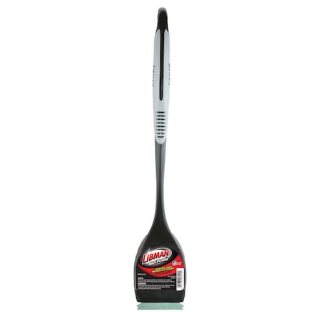 Libman Commercial Grill Brush W/Scraper, Brass, Blk/Gry, PK6, 6 PK 529
