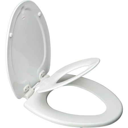 Gfancy Fixtures Elongated Toilet Seat, White GF2055540