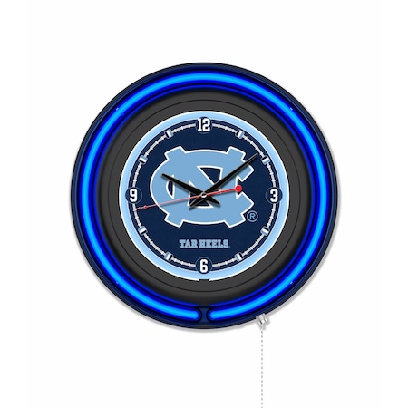 Holland Bar Stool University of North Carolina 15 Double Neon Wall Clock Clk15BK