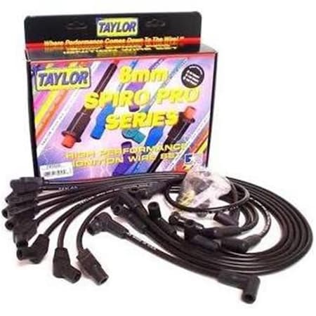 Taylor 8 mm 8 Cycle SpiroPro Universal Spark Plug Wire Sets for 20032007 Ford E250, Black T64-74072