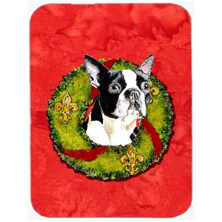 Carolines Treasures 15 x 12 in. Boston Terrier Glass Cutting Board - Large SC9097LCB
