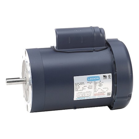 Leeson Capacitor-Start General Purpose Motor, 1 1/2 hp HP, 56C Frame, 115/208-230V AC Voltage 110418.00