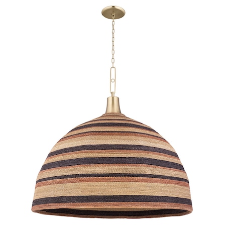 Hudson Valley Lighting Lido Beach 1 Light Chandelier 40 In. Aged Brass 9340-AGB