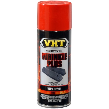 Vht Paint VHT Wrinkle Plus Heat Resistant To 350 Degrees Fahrenheit; Textured Red; Aerosol Spray Can SP204