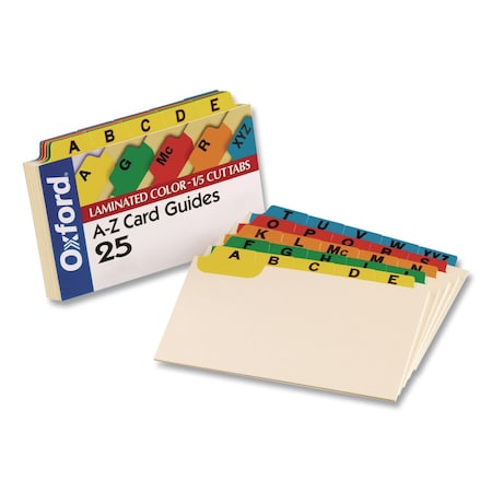 Oxford Guide, Card4"X6", A-Z, Ast, PK25 04635