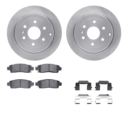 Dynamic Friction Co DFC Brake Rotor with 5000 Brake Pads and Hardware Kit 6512-48343