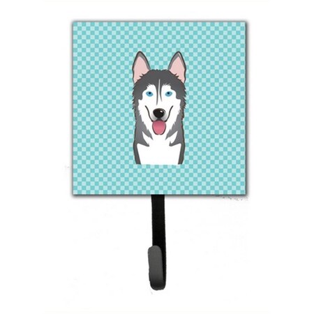 Carolines Treasures Checkerboard Blue Alaskan Malamute Leash and Key Holder BB1156SH4