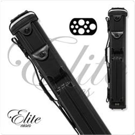 Elite Cases ECV37 BLACK Elite 3 Butts & 7 Shafts Vintage Leather Cue Case - Black ECV37     BLACK
