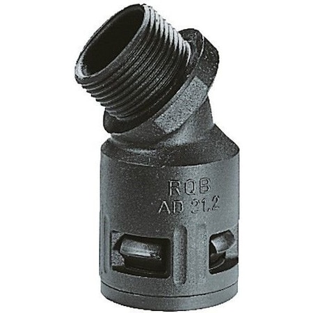 Flexa Gmbh RQB1 45-M OD 15.8 Thread M20 x 1.5 IP 66 45 Deg Grey 5101.015.020